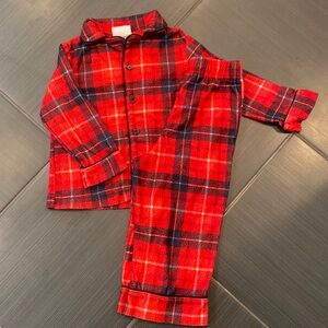 Fleece Plaid Christmas Pajamas | Size 18 mo.
